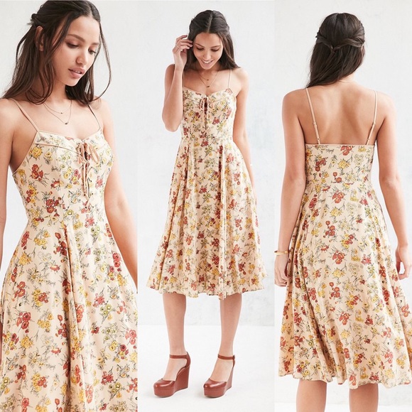 Urban Outfitters Dresses & Skirts - Urban Outfitters Georgia May Lace-Up Midi Dress